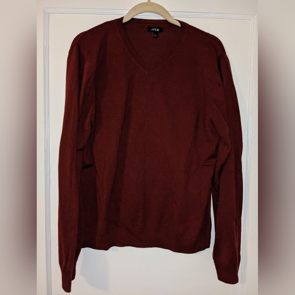 Red V Neck Sweater